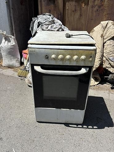Комбинированная плита, Beko, Б/у, Напольная, Механическая, Полная оплата — 1