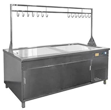 Кафелер, ресторандар үчүн: Стол охлаждаемый для мяса со стойкой и с крюками СОЭП-М Особенности — 1