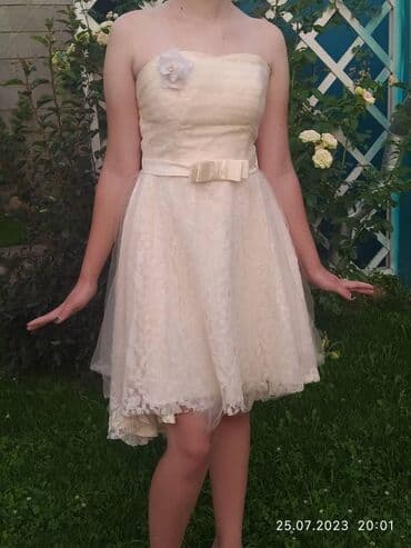 коктейльное платье большого размера: Платья б/у 44-46 размер (одевали один раз). Цена 1 000 сом — 5