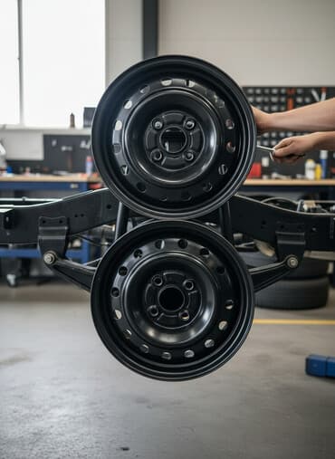 шины и диски на хундай портер: Железные Диски R 15 Пара, отверстий - 4, Новый — 1