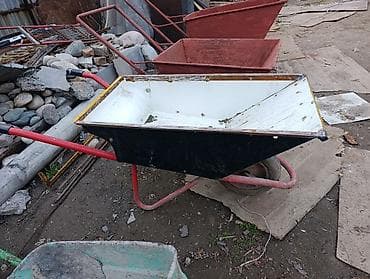 купить тачку садовую: Садово-строительная тачка и тележка, Стальная, Одноколесная — 6