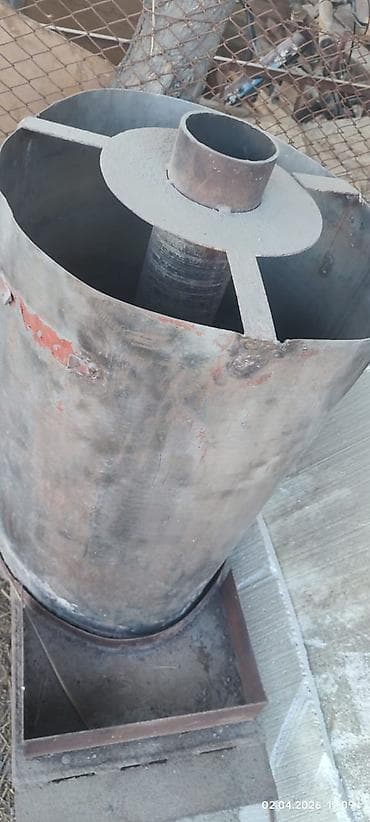 бочки от масла: Печка для бани — 2