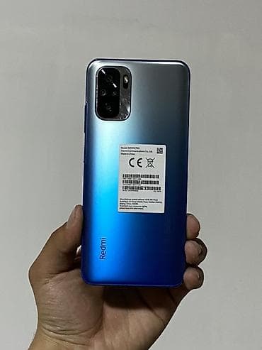 Redmi, Redmi Note 10, Б/у, 128 ГБ, цвет - Синий, 2 SIM