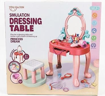 детский туалетный столик: Туалетный столик, Новый, С подсветкой — 1