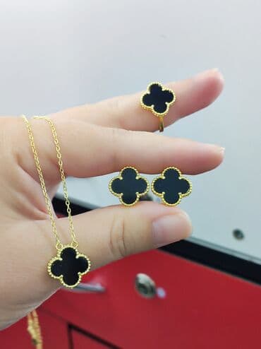 свадебные наборы ручной: Ванклиф Дизайн Италия Серебро с напылением жёлтое золото 925 пробы — 2