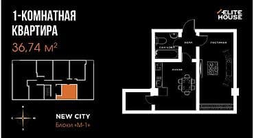 Новостройки от застройщика: 1 комната, 37 м² — 4