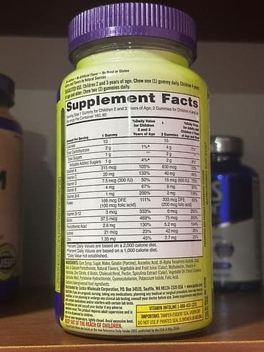 ретро вещи: Комплекс витаминов, Для укрепления иммунитета, Kirkland Signature, Для детей, США, Жевательные мармеладки, Новый — 2