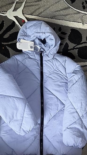 Комплекты одежды: Зимние куртки с капюшоном, детский. - Цвета: светло‑голубой и черный — 1