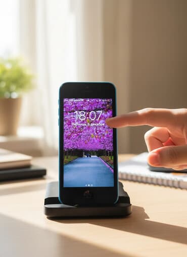 купить телефон айфон 8: IPhone 5s, Б/у, 32 ГБ, Голубой, Кабель — 2