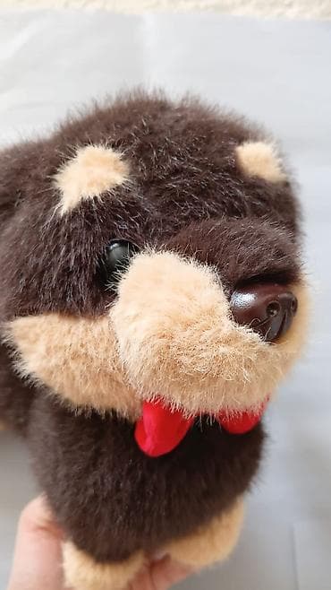 Подушки: Мягкая игрушка-подушка «Такса» - Форма длинного плюшевого щенка-таксы — 4