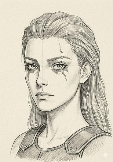 Портреты карандашом и линером по фото - Реалистичные и