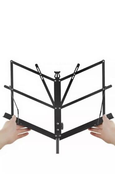 ПРОДАЮ пюпитр для нот(подставка). Абсолютно новый, черный, лёгкий — 7