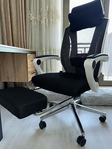 компьютерные стол стул: Комплект офисной мебели, Кресло, Металл, цвет - Черный — 2