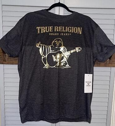 Футболки: Футболка True Religion Brand Jeans - Цвет: темно‑серый меланж - — 1