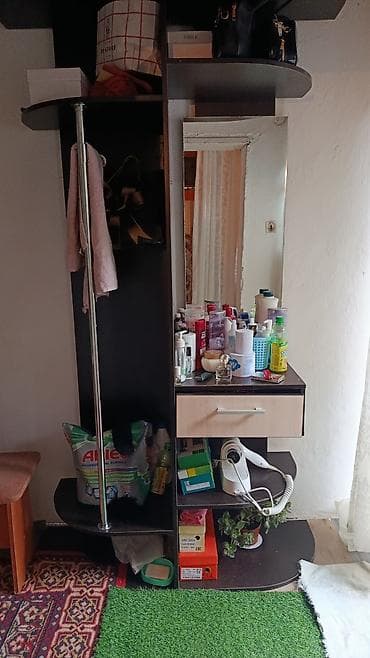 Кире бериш үчүн гарнитур, Күзгү, Металл, түсү - Кара