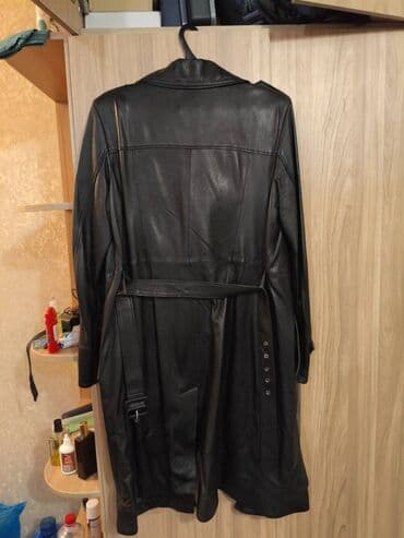 стильные плащи больших размеров: Женское пальто GRAFINA Размер: 46 Цвет: черный, фасон — длинное — 5