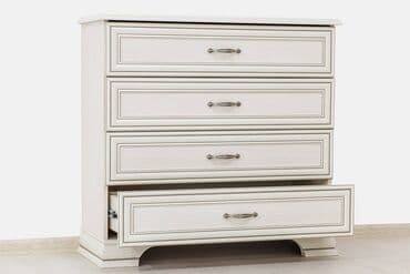 шкафы для гостинной: Комод 4Я (Tiffany 4S), коллекции Тиффани, Вудлайн Кремовый, Анрэкс — 2