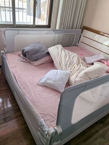 Ремонт и строительство: Детский защитный бортик для кровати - Назначение: предотвращает — 2