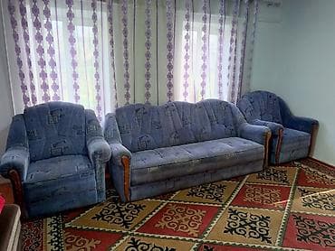 костюмы прокат: Комплект мягкой мебели, цвет - Синий — 1