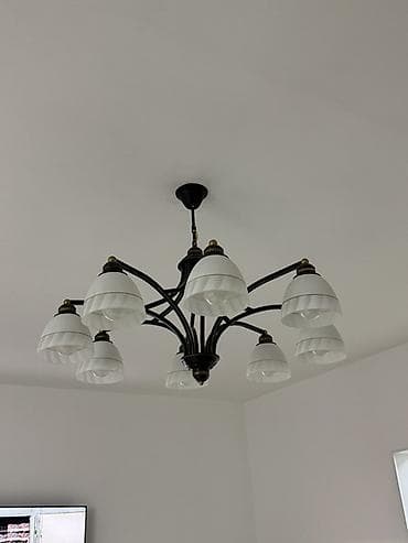 Люстры: Потолочная люстра на 8 плафонов - Классический дизайн с элементами — 2