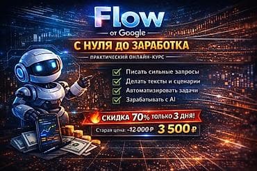 Практический онлайн-курс «Flow от Google: с нуля до заработка» Что