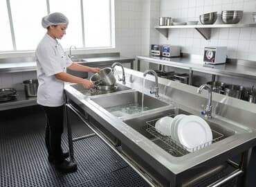 раковина новый: Кухонная мойка, Накладной способ установки, Квадрат форма, Материал: Металл, Размер: 145 x 60 см — 1