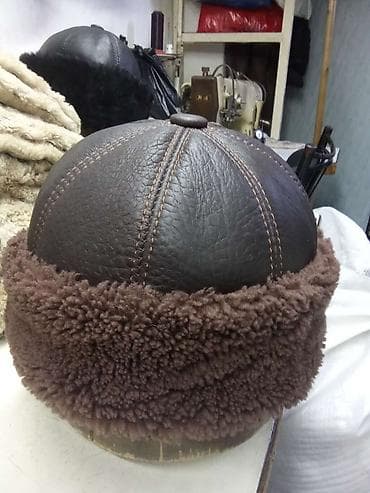 Мужские зимние шапки из натуральной овчины Шляпы из натуральной кожи и