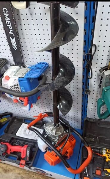 купить большие комнатные растения: Бензиновый мотобур (ямобур) с шнеком - Двигатель: двухтактный — 5