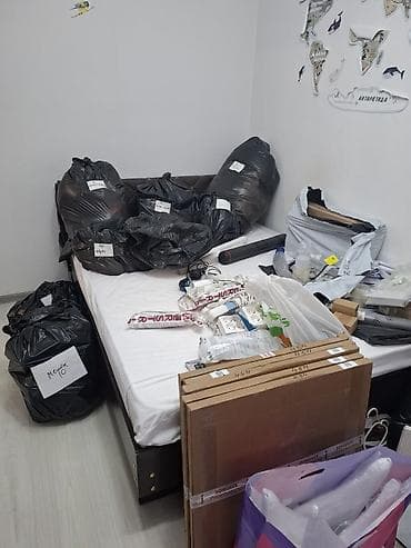 single bed: Двуспальная кровать, Б/у, С матрасом, длина - 200 см — 4