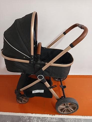 Коляска, цвет - Черный, Б/у at lalafo.kg Коляска, цвет - Черный, Б/у