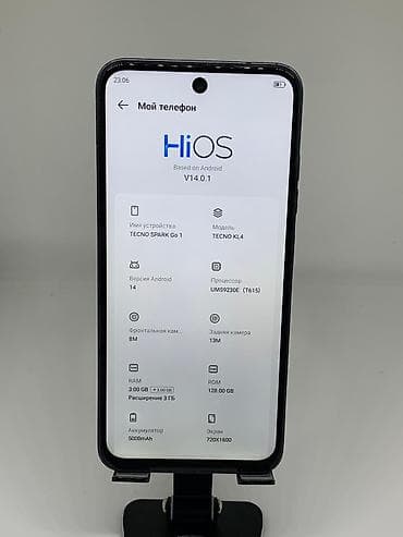tehno: Tecno Spark Go 2024, Б/у, 128 ГБ, цвет - Серый, 2 SIM — 9