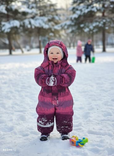 купить конверт на выписку зима: Комплект, цвет - Фиолетовый — 1