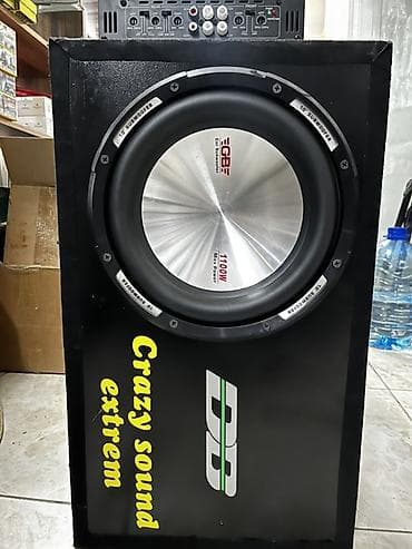 Сабвуфер в корпусе + 4‑канальный усилитель Комплект для автозвука: -