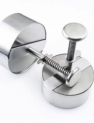 сосиски в тесте: Пресс-форма для бургеров из нержавеющей стали - Материал: нержавеющая — 1