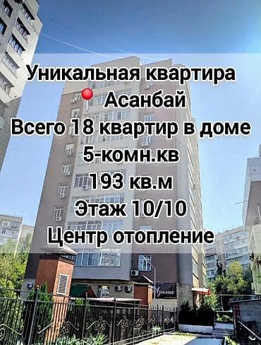 Продажа квартир: 5 и более комнат, 193 м², Индивидуалка, 10 этаж, Косметический ремонт — 1