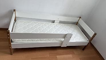 узкие: Детская кроватка с матрасом - Размер спального места: примерно 70×160 — 1