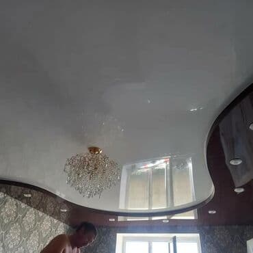 монтаж кабеля: Натяжной потолок Глянцевое, Матовое Гарантия, Бесплатная консультация, Бесплатный замер — 6