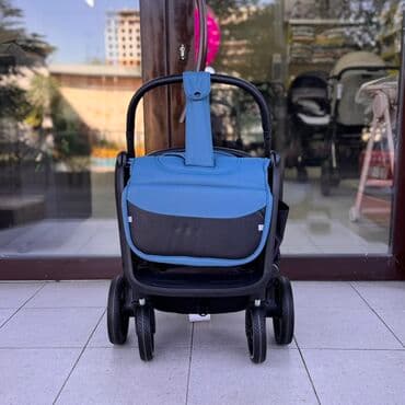 купить коляску прогулочную бу: Коляска, цвет - Голубой, Новый — 7