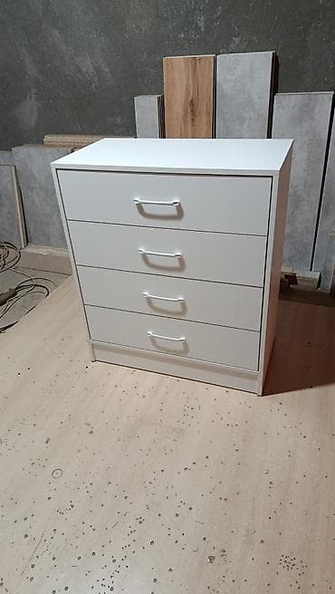 куплю комод бу: Комод для одежды, Новый, Без зеркала, ЛДСП, цвет - Белый, Платная доставка — 1