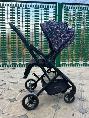 Коляска, цвет - Черный, Б/у