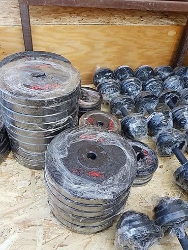 Спортивные сумки: Гантели производства Узбекистан 1кг 170сом разборные, веса от 3кг — 2