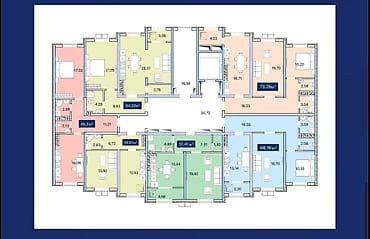 квартиры город шопоков: 1 комната, 49 м², Элитка, 5 этаж, Готовая ПСО (под самоотделку) — 4