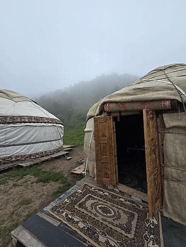 электро велик каракол: Боз үйлөрдү ижаралоо, Каркасы Жыгач, 100 баш, Казан, Идиш-аяк, Полу менен — 9