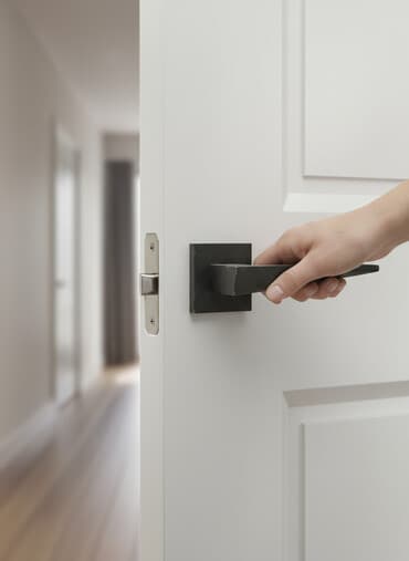 ручки на кухонную мебель: Дверная ручка, Для межкомнатных дверей, Метал, Без установки, Новый — 1