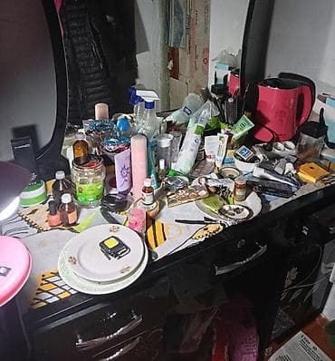 coffee table: Туалетный столик, С зеркалом, цвет - Черный, ЛДСП — 3