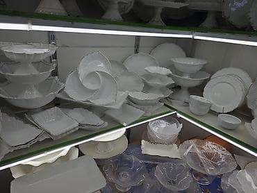 салатник: Штучно цена начинается от 150-1500сом. Белая сервировочная посуда из — 1