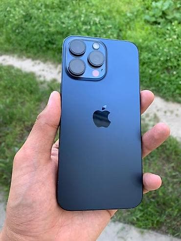 IPhone 15 Pro Max, Б/у, 256 ГБ, Blue Titanium, Защитное стекло, Чехол, 89 %