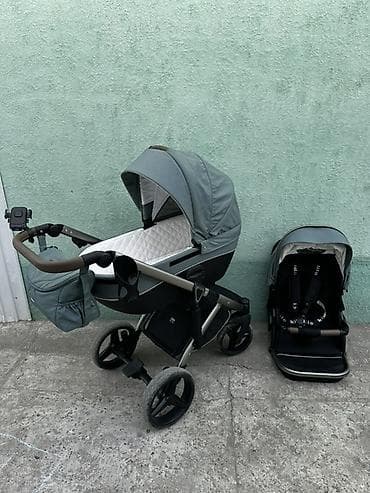Универсальная коляска 2 в 1 (люлька + прогулочный блок) - — 4