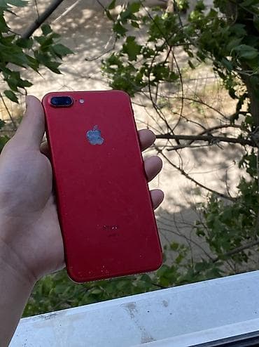 iphone 10: IPhone 7 Plus, Б/у, 128 ГБ, Красный, Кабель, 76 % — 3