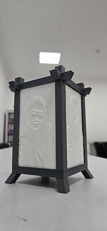 фито лампы: Настольный светильник с литофанами (3D-печать) - Корпус: каркас из — 2